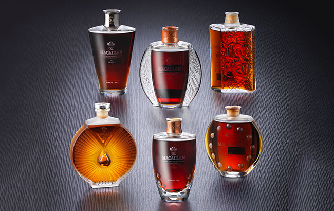 Macallan 55 Year Old Lalique Six Pillars Collection