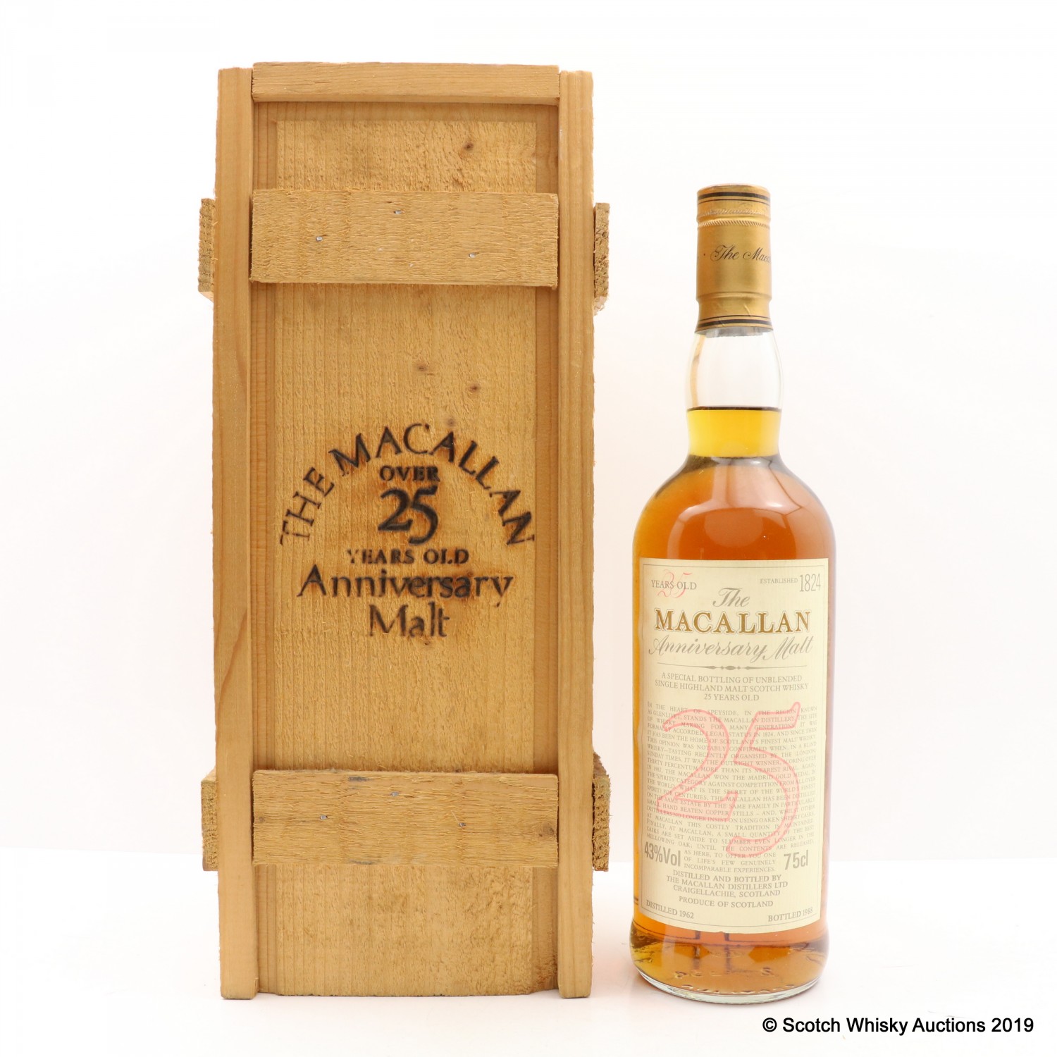 Macallan 1962 Anniversary Malt 25 Year Old
