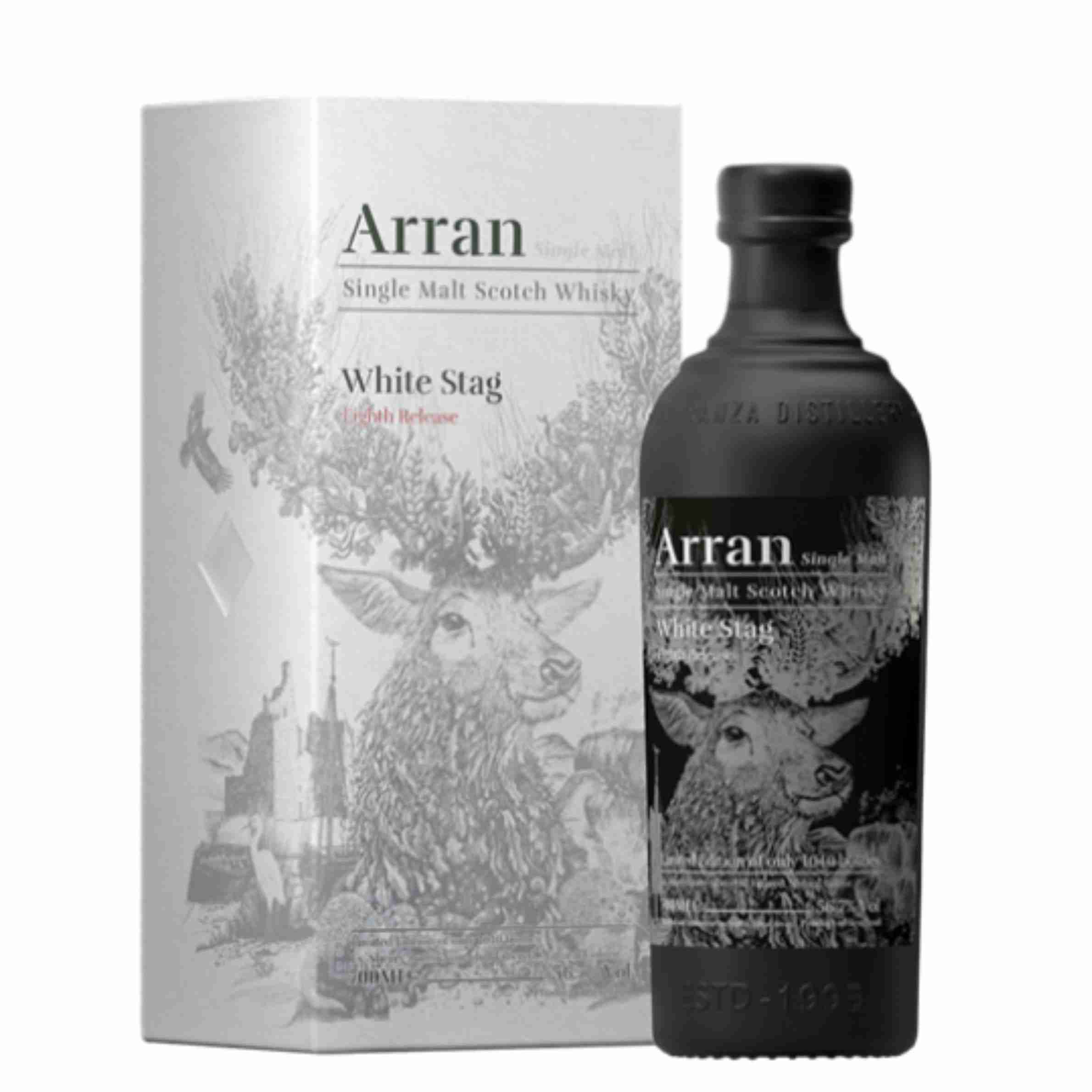 Arran White Stag Whisky series | bevvy®