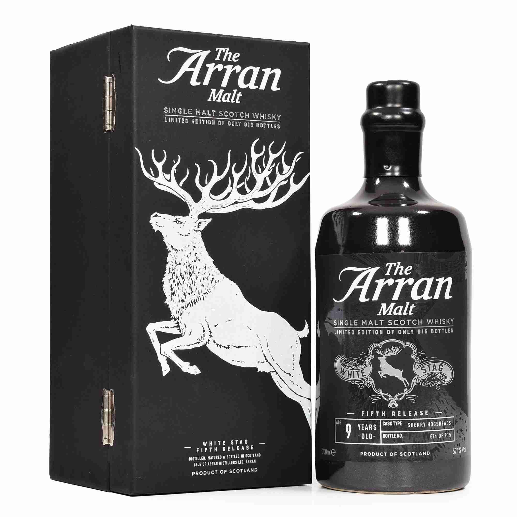 Arran White Stag Whisky series | bevvy®